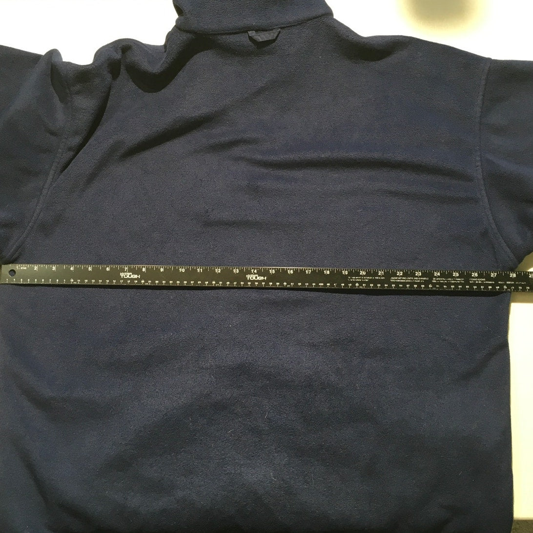 Columbia Mens Size 3L Navy Blue Full Zip Fleece - Casual, Active, Warm