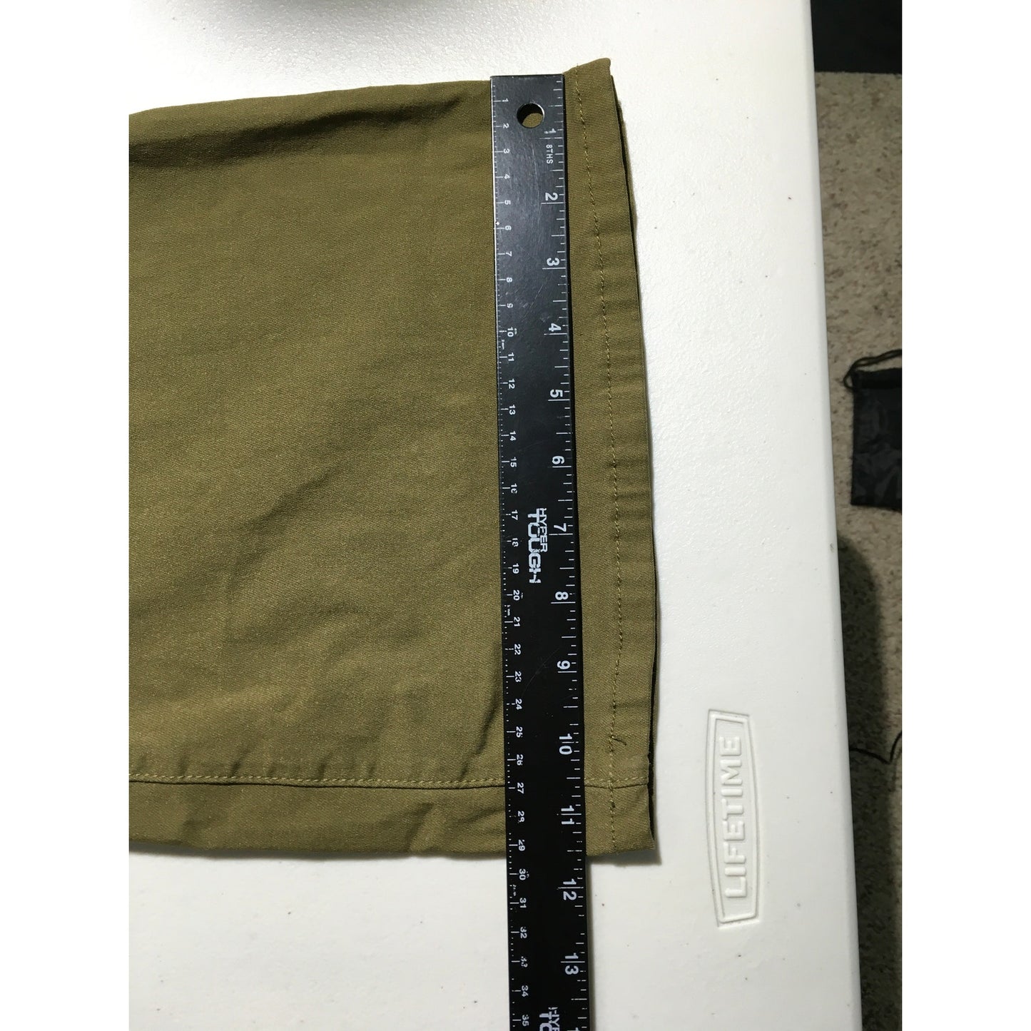 JC & JQ Olive Drab Bellbottom Jeans Size LG - Y2K, Boho, Streetwear