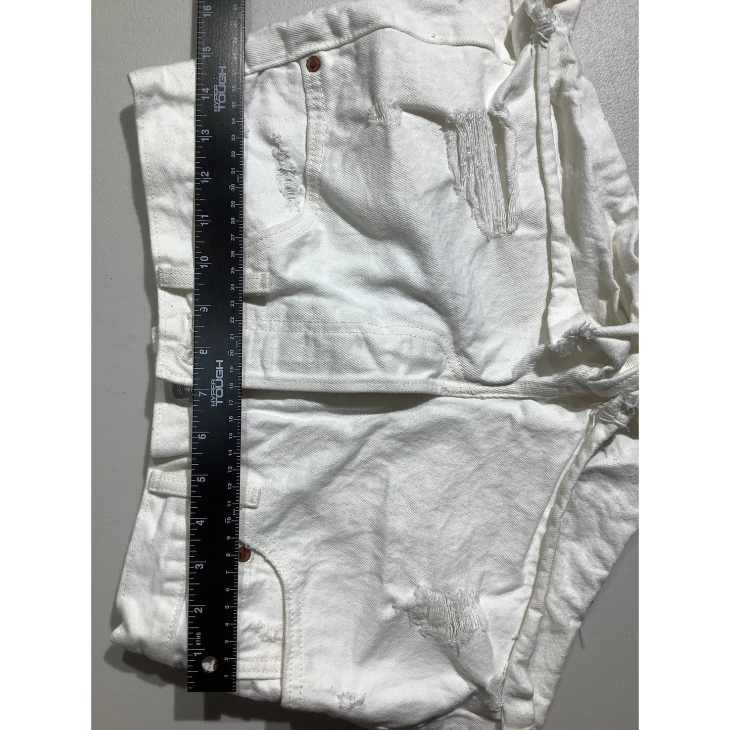 Levi’s Premium 501 Denim Shorts Women’s Size 27 – Distressed, Button Fly, Casual
