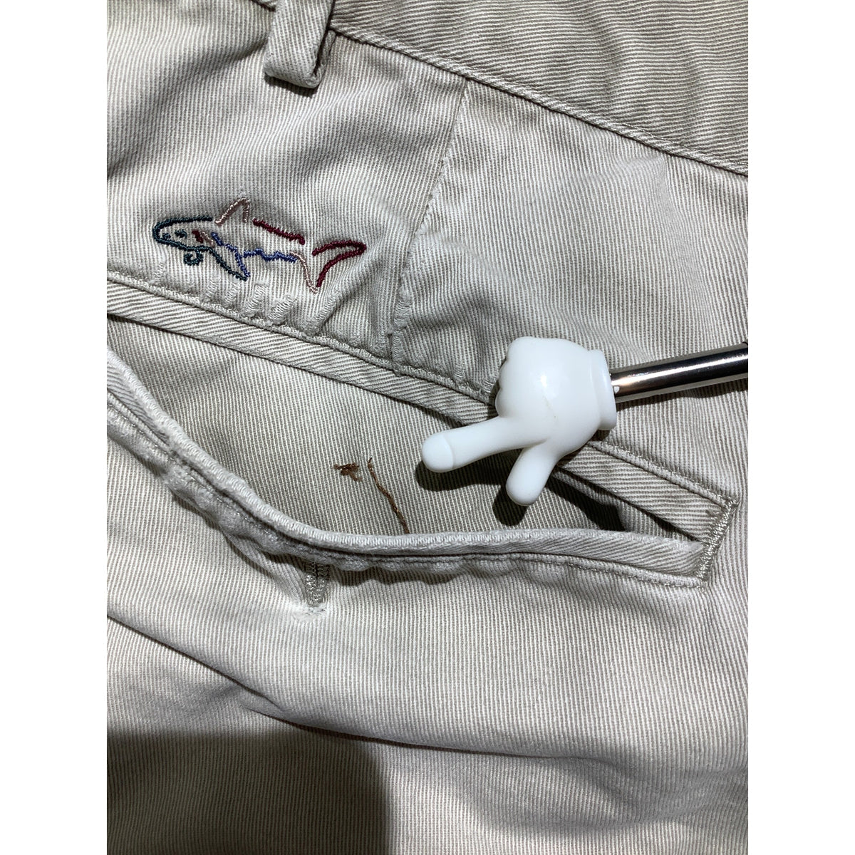Greg Norman Men’s 42W Light Khaki 100% Cotton Golf Shorts —Casual, Chino, Preppy