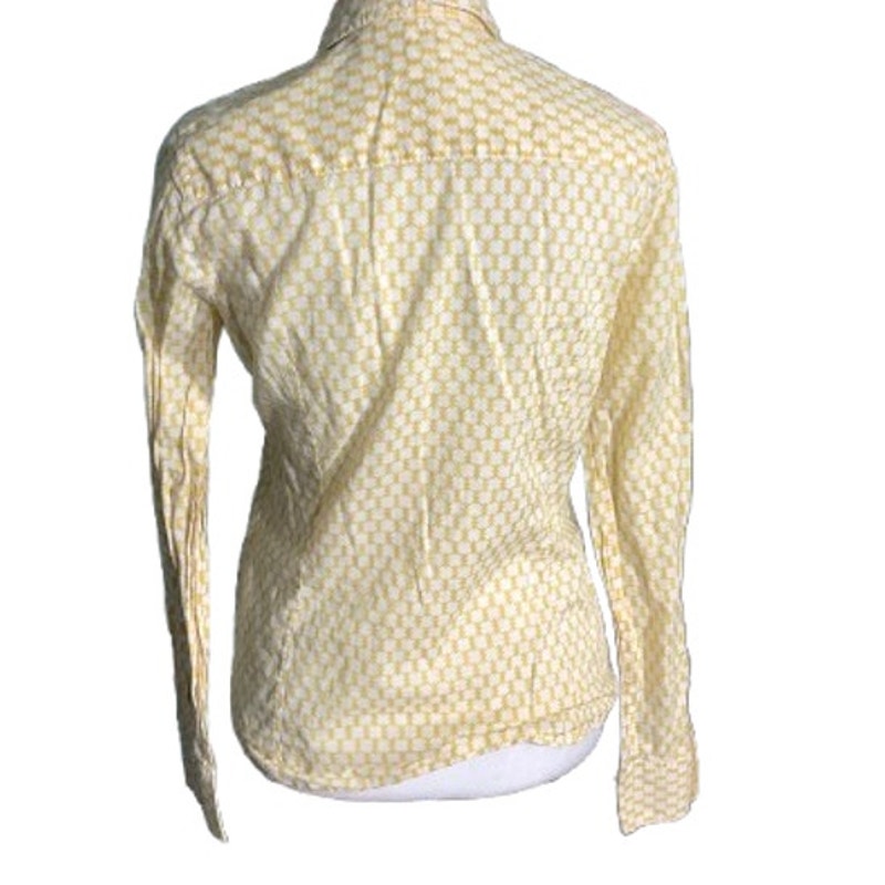 J.Crew Printed Button-Up Shirt Women’s 2 – Collared, 100% Cotton, Long Sleeve