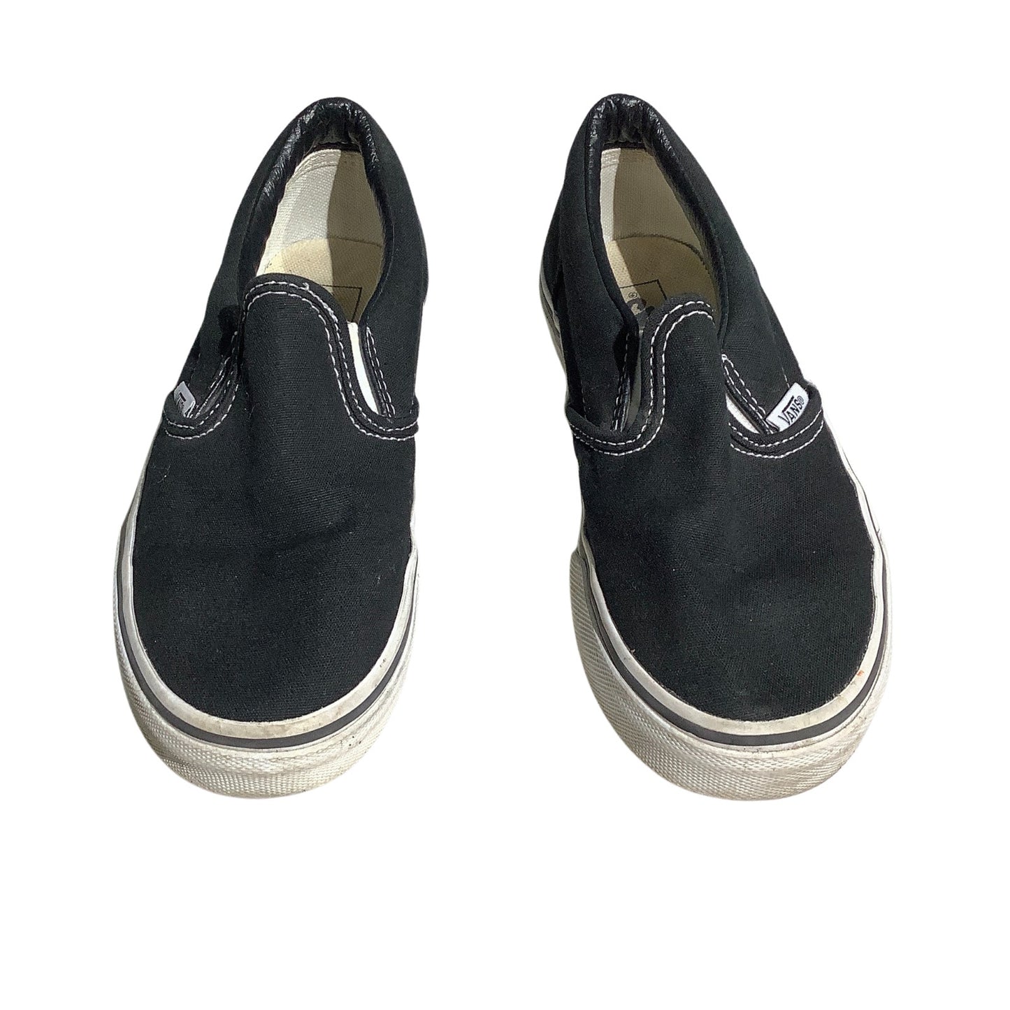 Vans Black Canvas Slip-On Shoes Child Size 3 – Casual, Skate, Classic