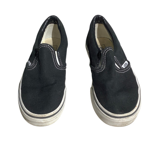 Vans Black Canvas Slip-On Shoes Child Size 3 – Casual, Skate, Classic
