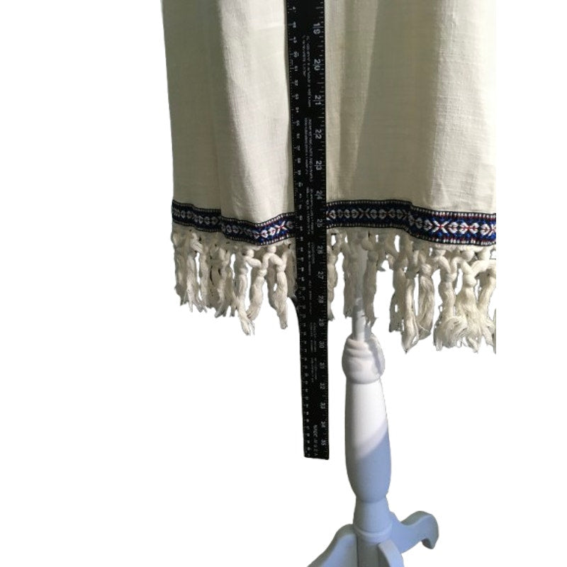 Bo Beach Exist Cream Sundress Size M - Boho, Beachcore, Casual