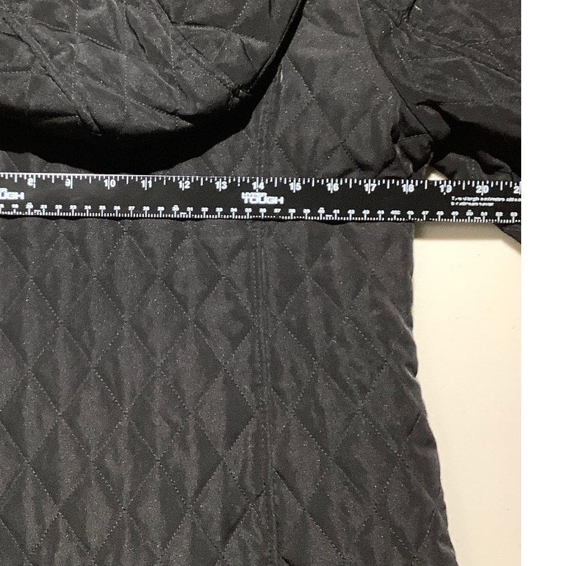 London Fog Black Quilted Jacket Women’s Small — Classic, Preppy, Minimalist