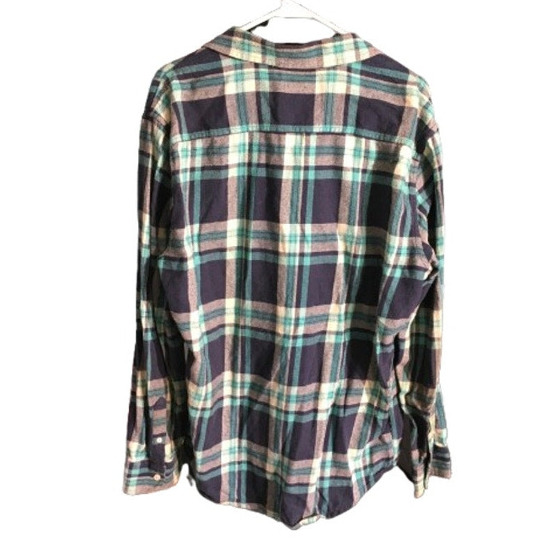 Urban Pipeline Men's Plaid Flannel Shirt LG - Grunge, Casual, 90s Style