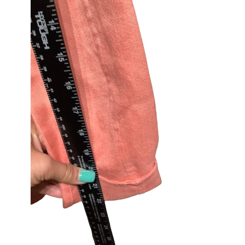 Kate Hill Linen Blend Peach Blazer, Size 4 - Minimalist, Light, Classic