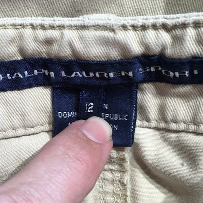 Ralph Lauren Sport Beige Chino Skirt Size 12 - Classic, Preppy, Timeless