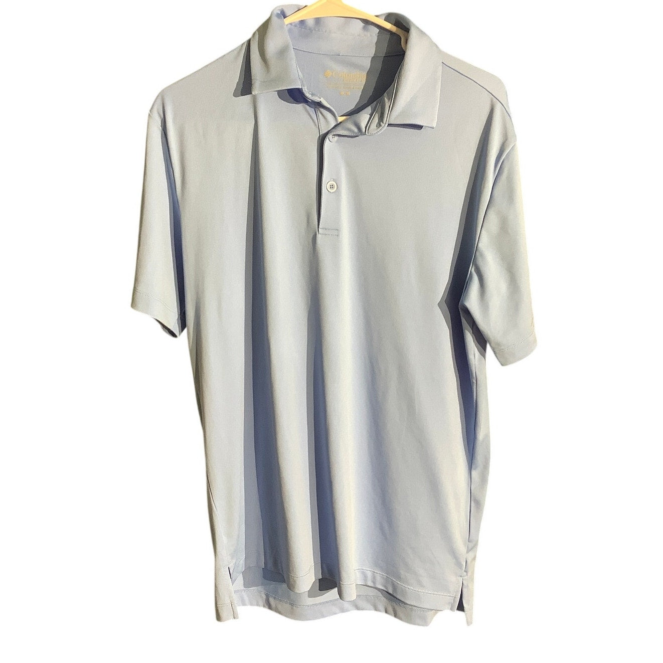 Columbia Omni-Wick Golf Polo Light Blue Men’s M — Golf, Preppy, Sporty