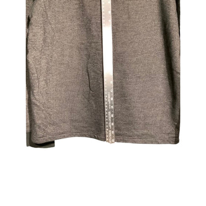 Express Black Gray Waffle Knit Hoodie Men’s M — Minimalist, Athleisure, Casual