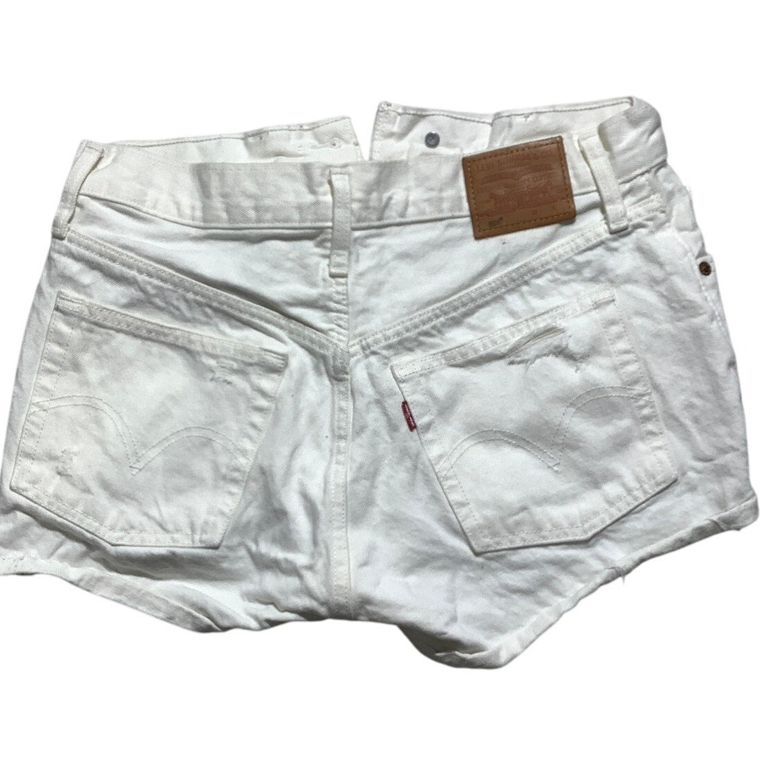 Levi’s Premium 501 Denim Shorts Women’s Size 27 – Distressed, Button Fly, Casual