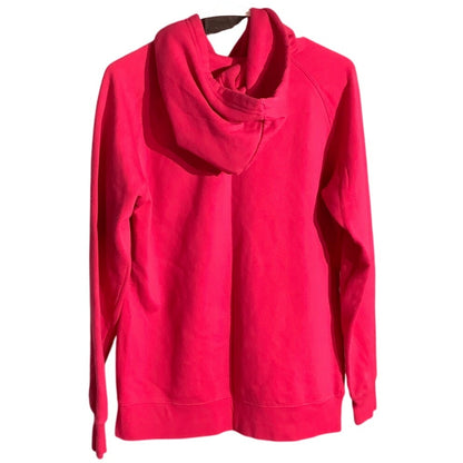 The North Face Women’s Hoodie Size Large – Hot Pink, Gold Lettering, Pullover