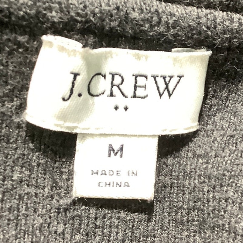 J. Crew Dark Gray Cardigan Women’s Size M – Minimalist, Cozy, Open Front