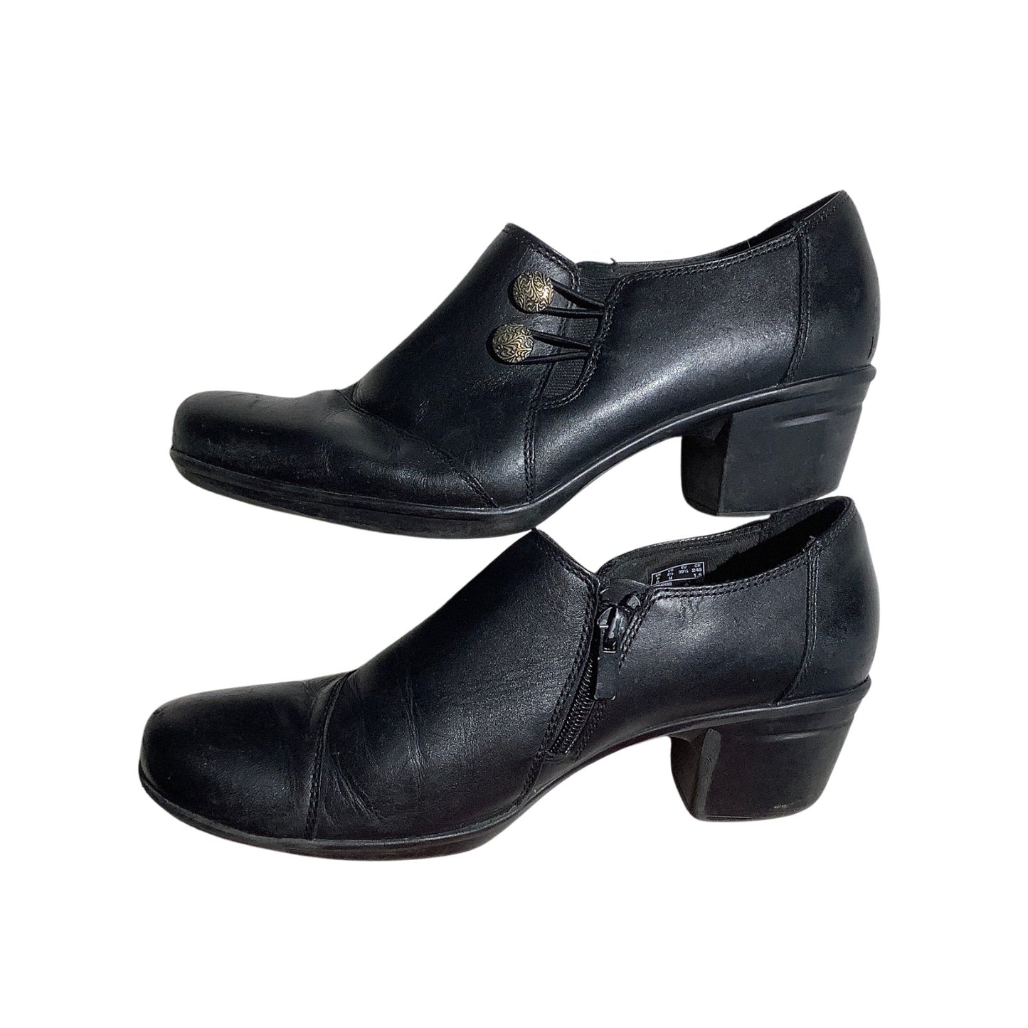 Clarks Emslie Warren Leather Booties Women’s 8.5M — Comfort, Casual, Classic