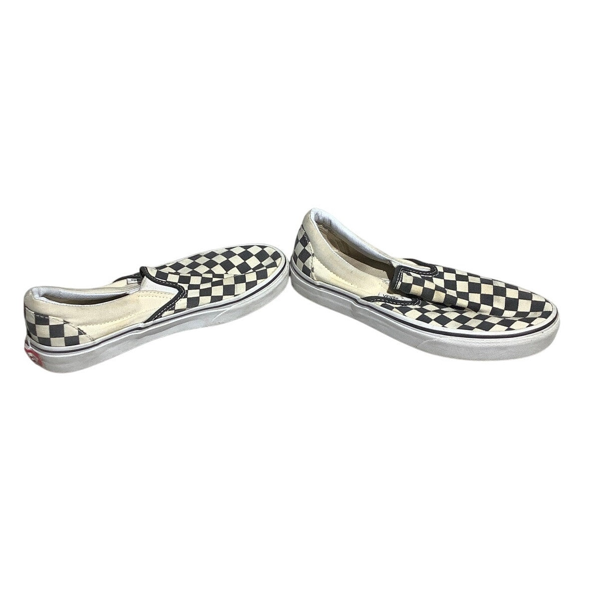 Vans Classic Slip-On Shoes Size 6 Men / 7.5 Women — Black, White, Checkerboard