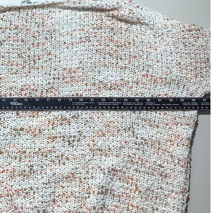 White Birch Confetti Knit Sweater Women Small — Oversized, Cozy, Casual