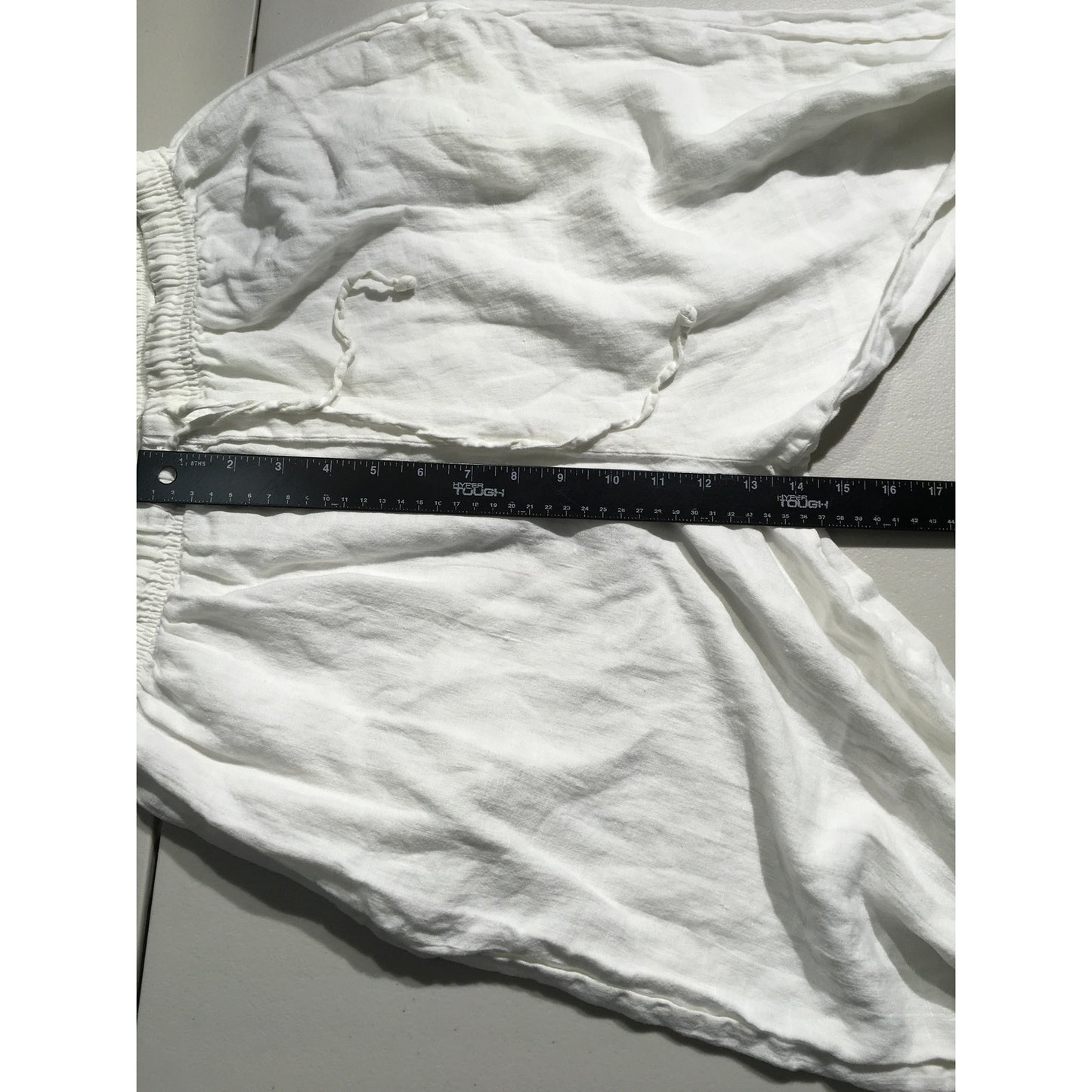 Focus 100% Linen White Pants XL - Coastal, Cottagecore, Minimalist