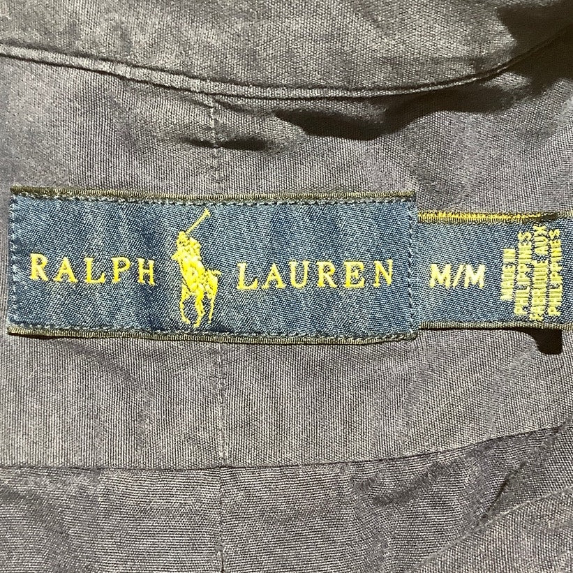 Ralph Lauren Navy Blue Button Down Shirt Men M — Classic, Cotton, Preppy