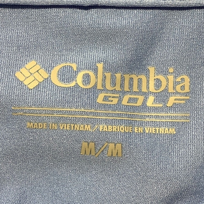 Columbia Omni-Wick Golf Polo Light Blue Men’s M — Golf, Preppy, Sporty