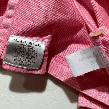 Peter Millar Men’s Large Pink 100% Cotton Golf Polo — Preppy, Classic, Golf