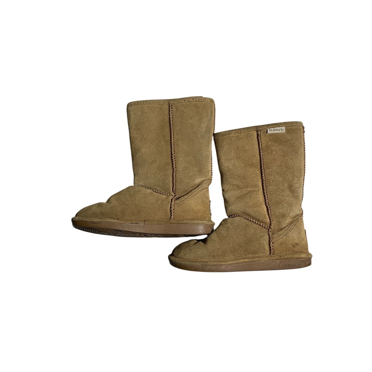Bearpaw Short Suede Winter Boots Women’s Size 7 Brown — Cozy, Warm, Casual