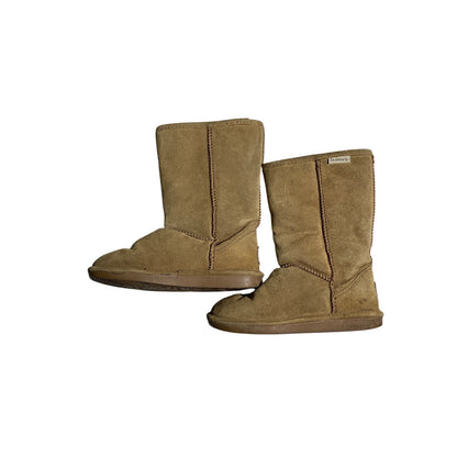 Bearpaw Short Suede Winter Boots Women’s Size 7 Brown — Cozy, Warm, Casual