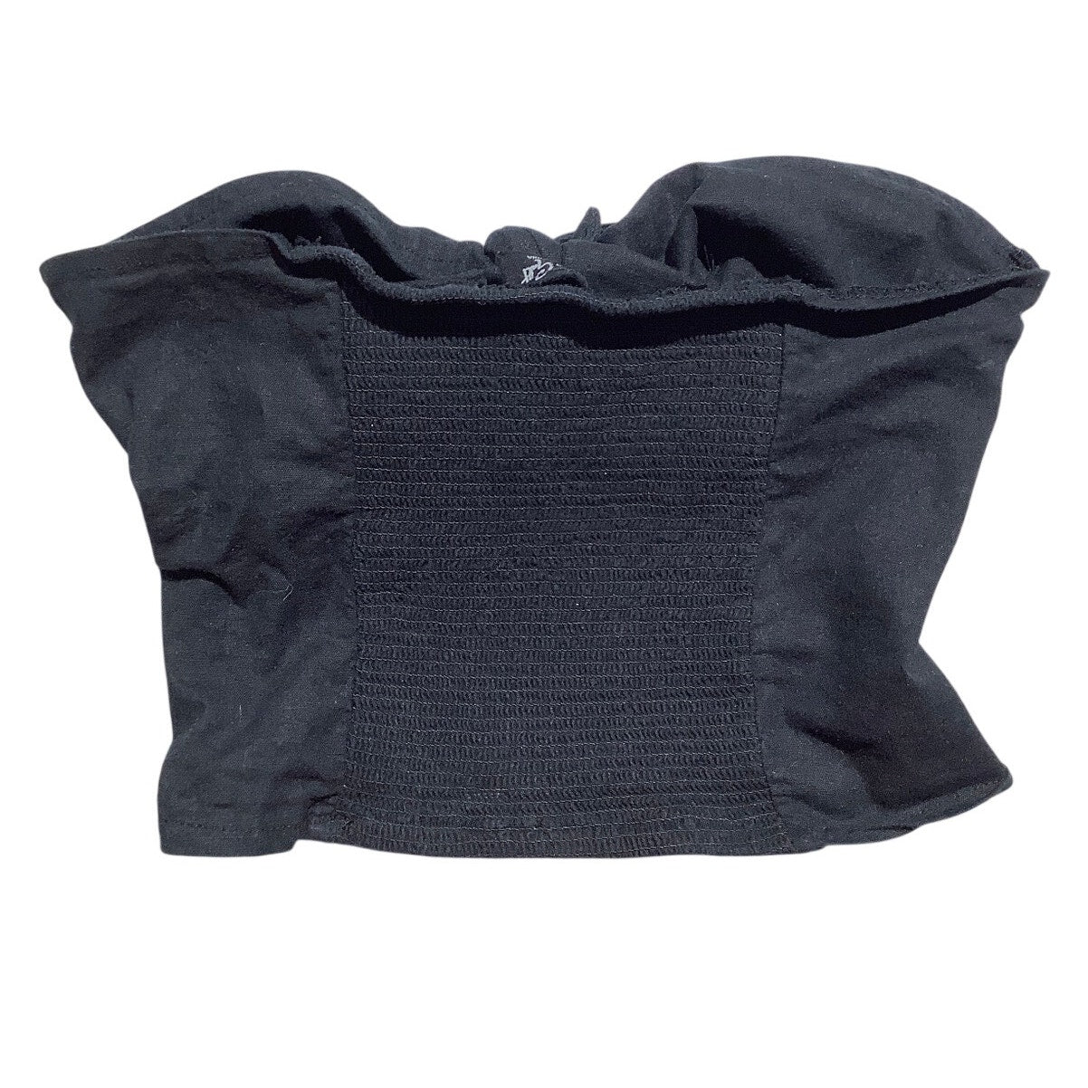 J. Galt Crop Top Women’s Size XS Black — Tie Front, Casual, Trendy