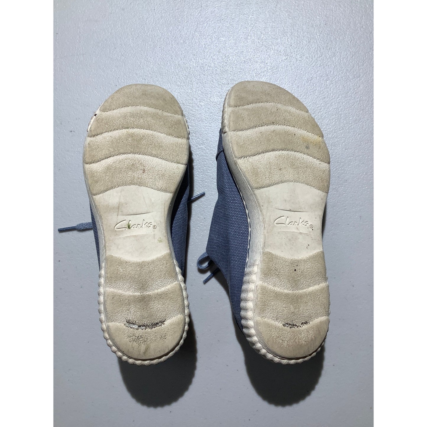 Clarks Caroline Echo Canvas Sneakers Women’s 7.5M — Casual, Comfort, Zipper