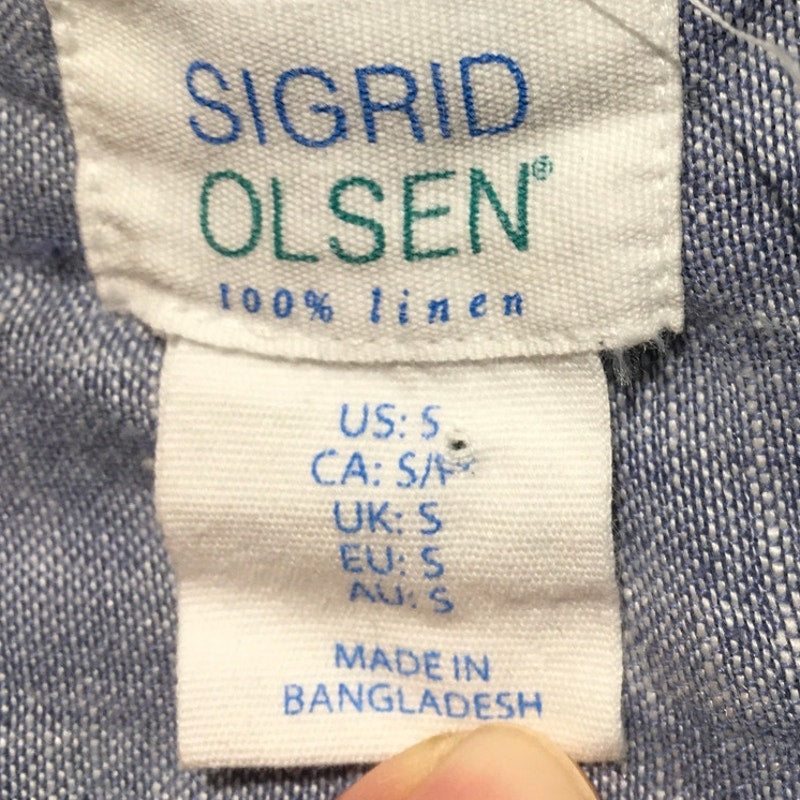 Sigrid Olsen Linen Top Size SM – Coastal, Minimalist, Lightweight