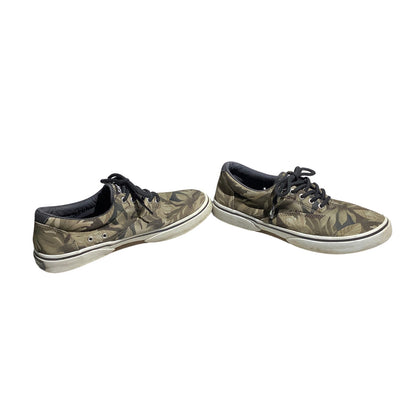 Sperry Leaf Pattern Canvas Sneakers Men 8.5 — Casual, Memory Foam, Boat Style