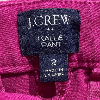 J.Crew Hot Pink Kallie Pants Women’s Size 2 - Bold, Polished, Chic