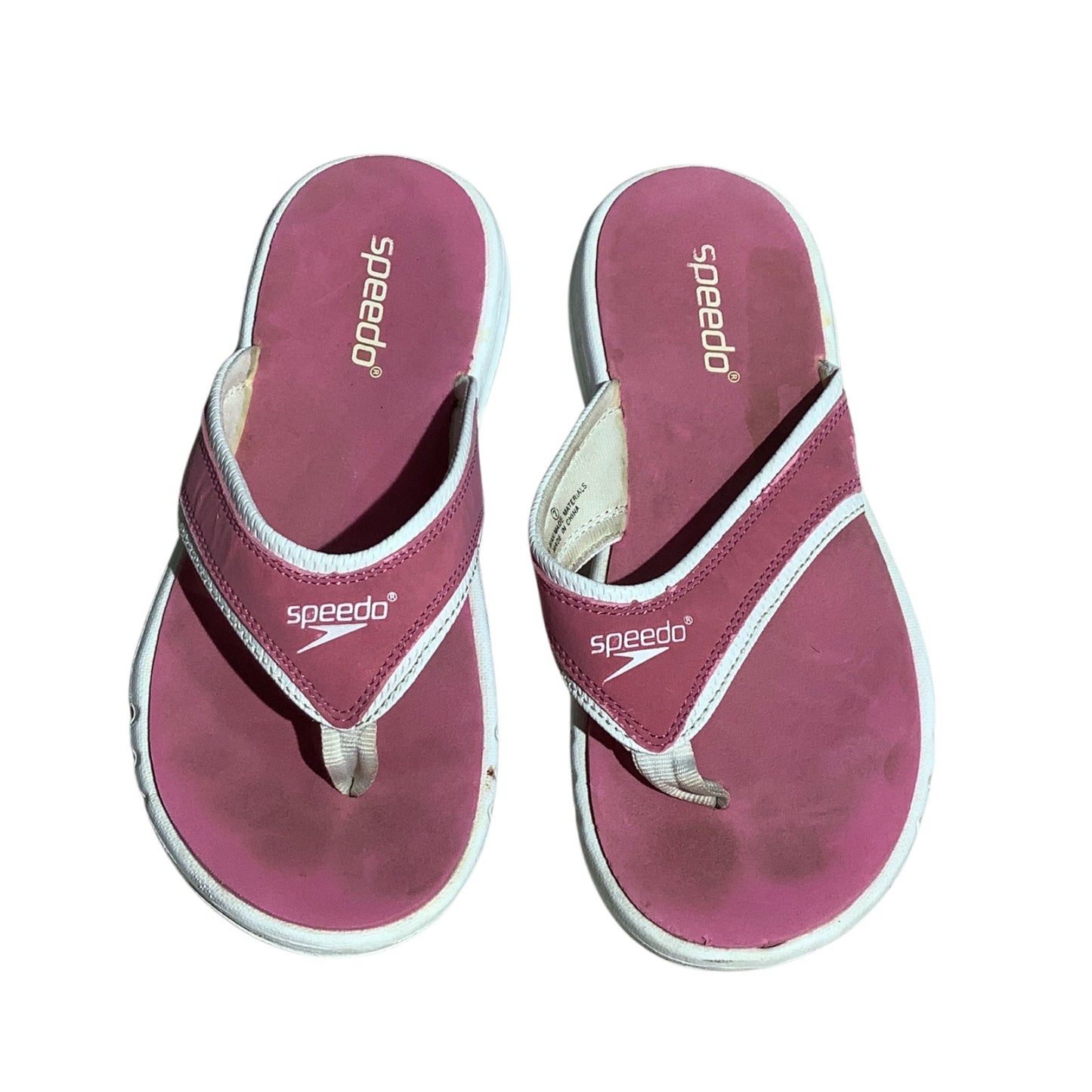 Speedo Pink White Flip Flops Women’s Size 7 — Beach, Swim, Coastal