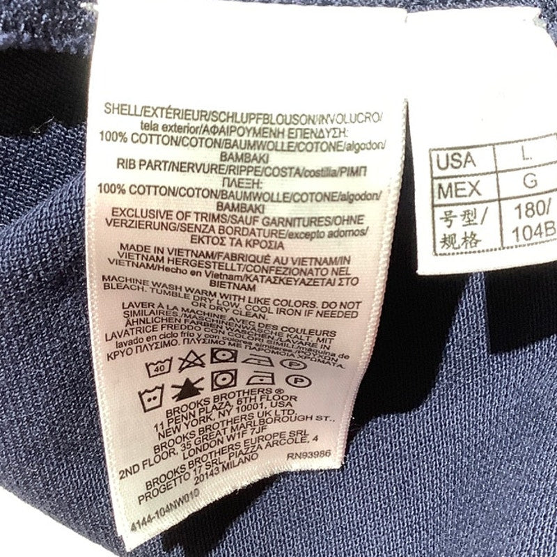 Brooks Brothers Men’s Large Navy Blue Polo Shirt — Preppy, Classic, Golf