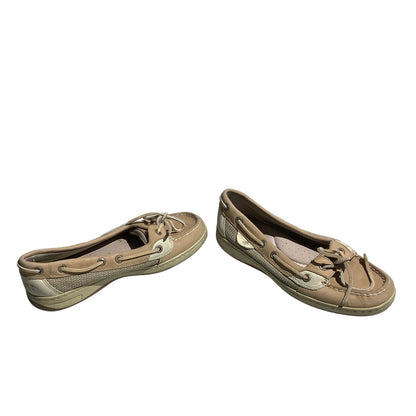 Sperry Angelfish Brown Leather Boat Shoes Women’s 6.5M — Casual, Nautical, Deck