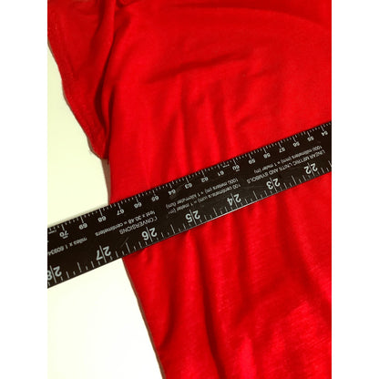 PIKO 1988 Bright Red Bamboo Blend Top Small – Minimalist, Relaxed, Versatile