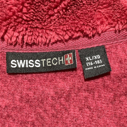 SwissTech Heathered Fleece Jacket Women XL 16–18 — Outdoor, Cozy, Casual