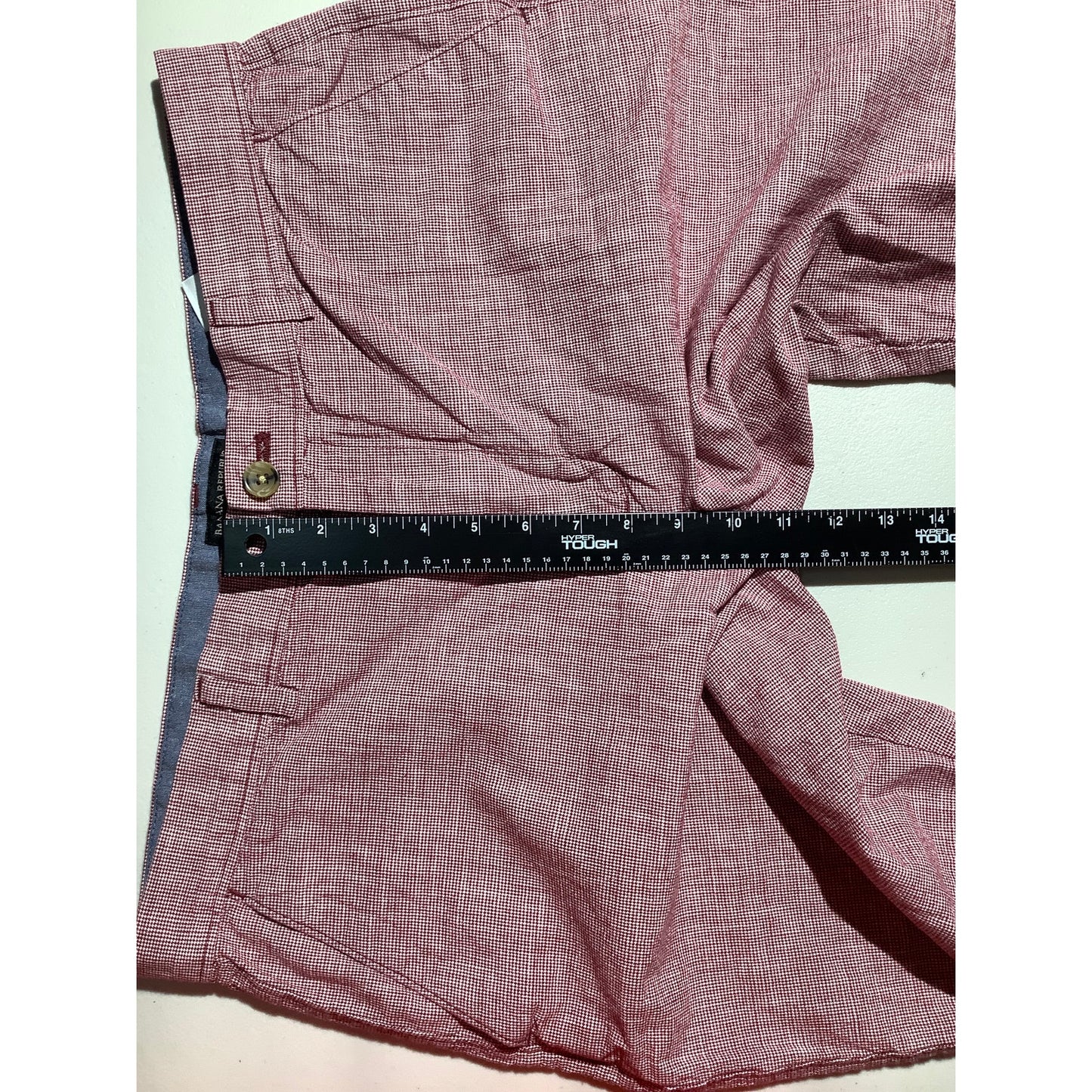 Banana Republic Emerson Shorts, Burgundy, Men’s Size 36 — Casual, Chino, Cotton