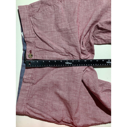 Banana Republic Emerson Shorts, Burgundy, Men’s Size 36 — Casual, Chino, Cotton