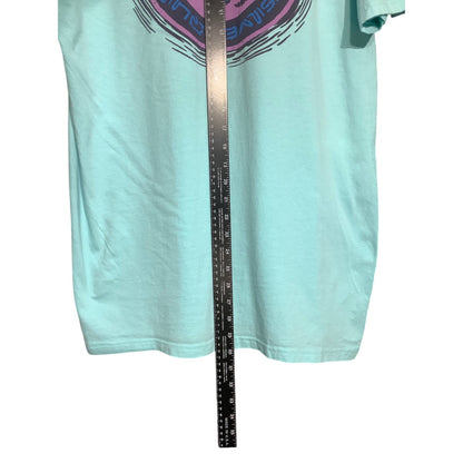 Quiksilver Men's XL Teal 100% Cotton Surf Skate Crewneck T-Shirt