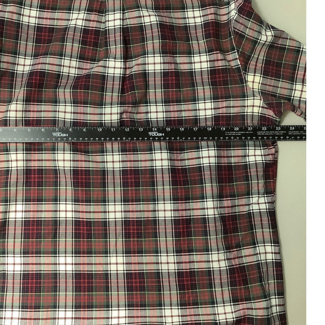 Ralph Lauren Plaid Button-Up Shirt, Men’s L — Collared, Long Sleeve, Cotton