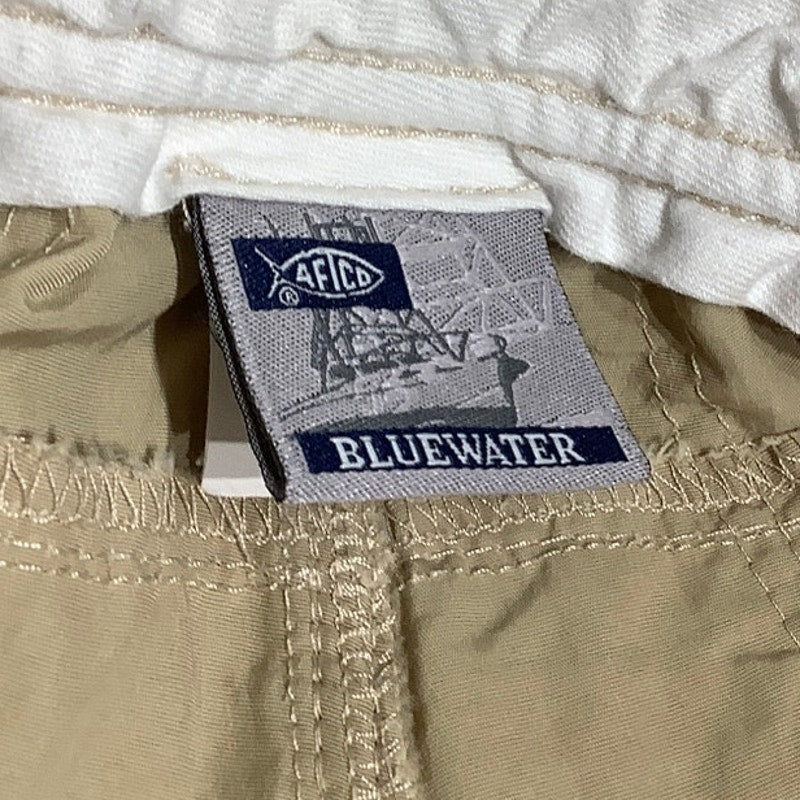 AFTCO Khaki Fishing Shorts Size 38 - Outdoor, Functional, Lightweight