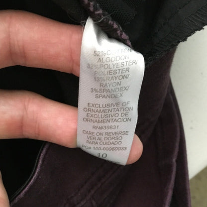 Democracy Light Purple "Ab" Technology Stretch Jeans 10 Casual, Comfy, Versatile