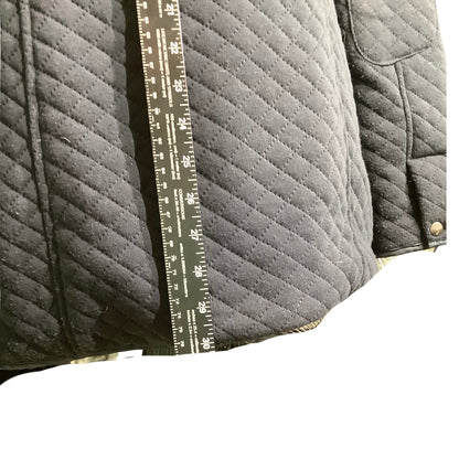 Yoki Navy Blue Quilted Hooded Jacket Women Large — Cozy, Casual, Winter