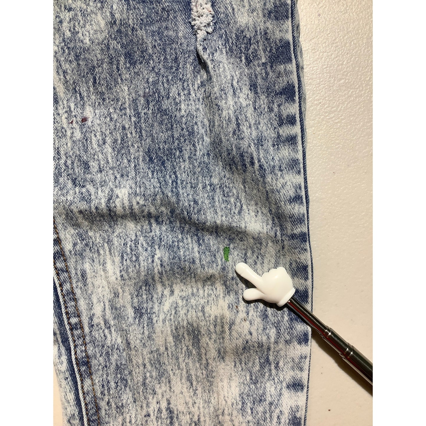 Liberty Valor Kids’ Jeans Size L 14/16 — Blue, Acid-Wash, Distressed