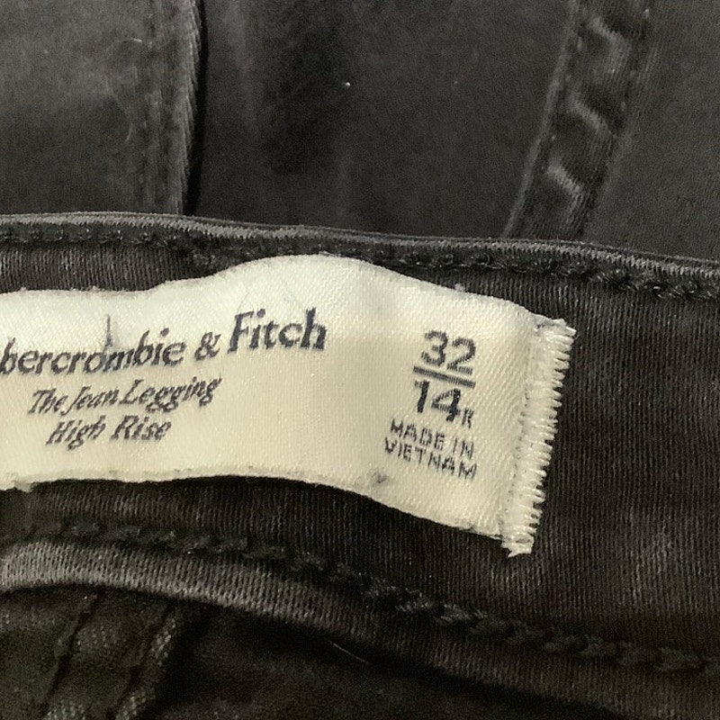 Abercrombie & Fitch Black High-Rise Jean Skinny 32/14R Stylish, Comfy, Versatile