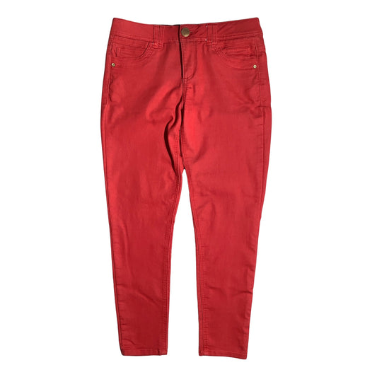 Democracy Red Skinny Jeans Women 6 — Ab Technology, Stretch, Modern