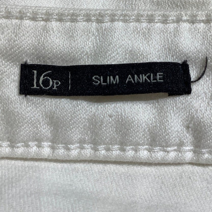 Talbots Off-White Slim Ankle Pants Women’s 16P — Preppy, Classic, Casual