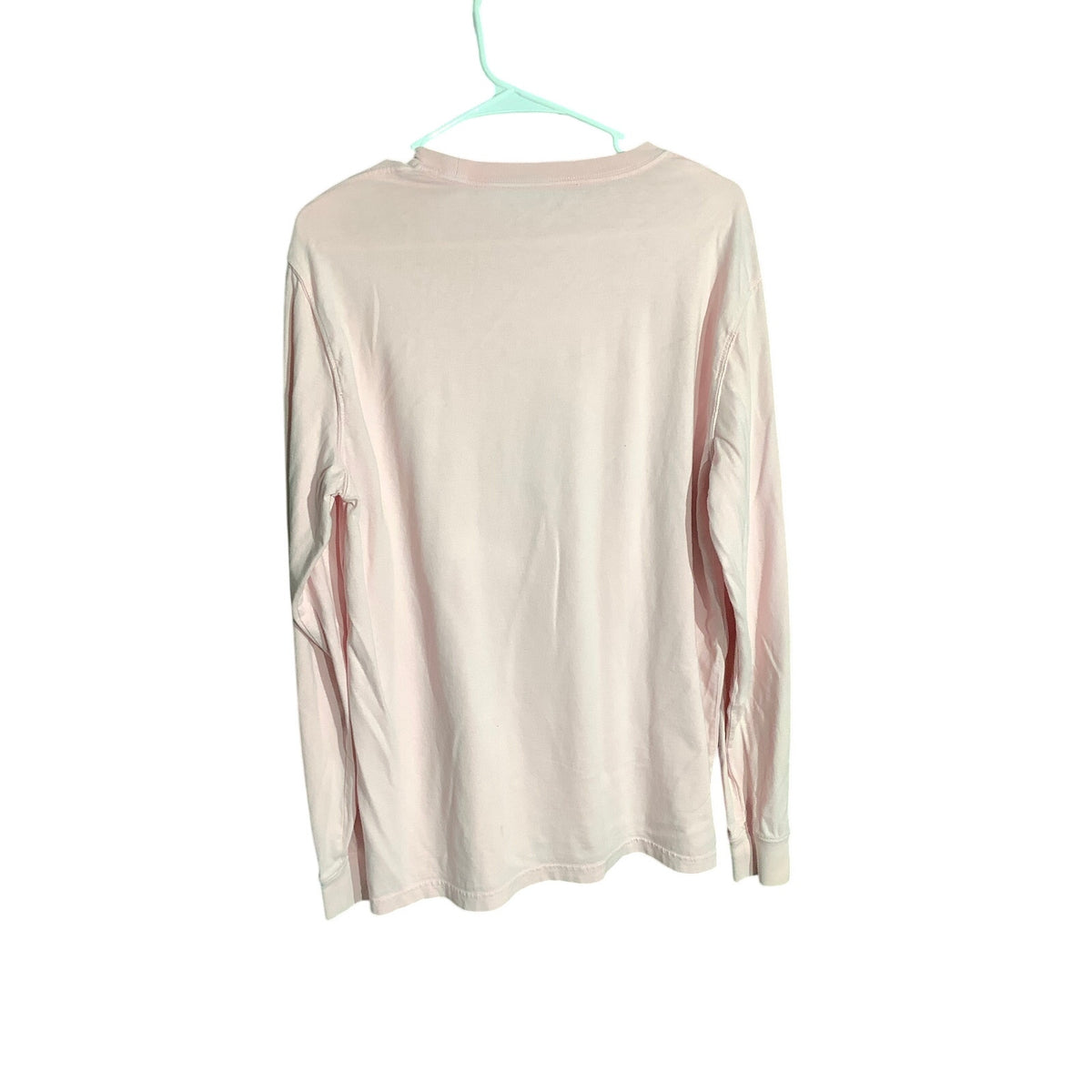 American Eagle Men's M Pink 100% Cotton Long Sleeve Crewneck T-Shirt