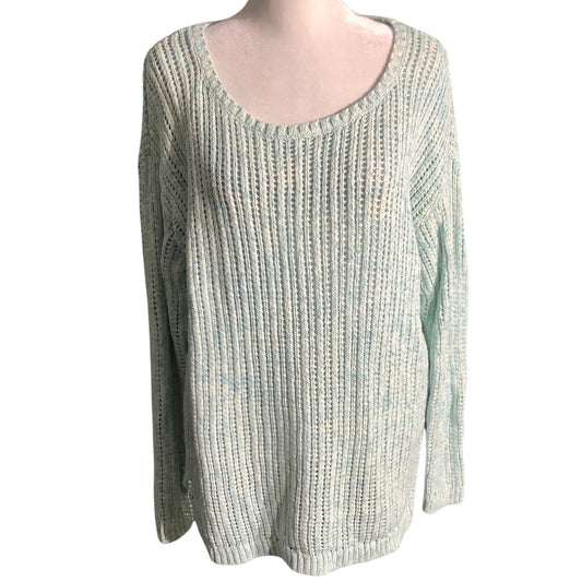 Talbots Open Knit Sweater Women's Size L — Coastal, Cottagecore, Casual