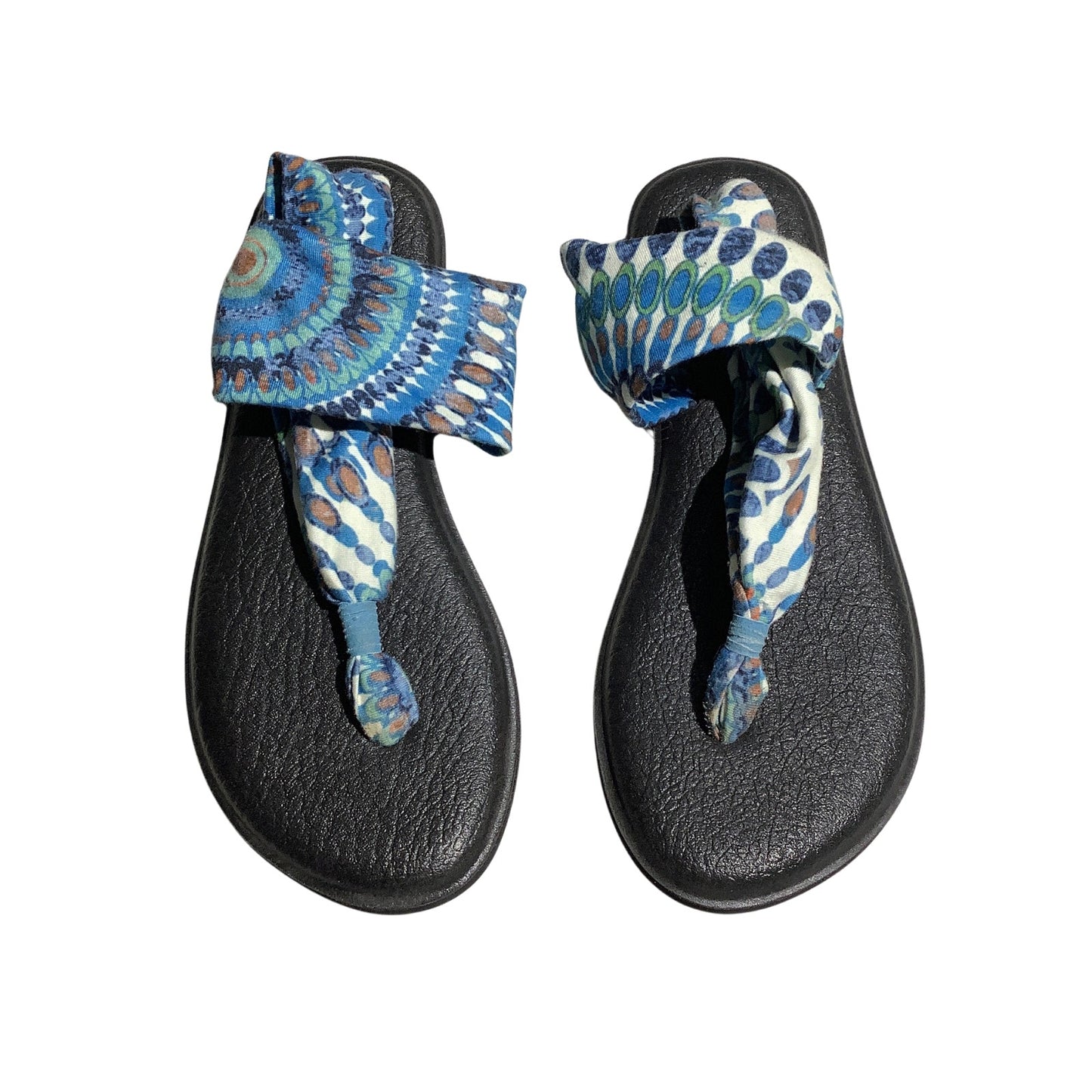 Sanuk Yoga Sling 2 Printed Sandals Women’s Size 8 — Boho, Comfort, Casual